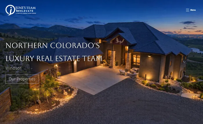 June's Team luxury real estate website homepage designed by Equilibrium Marketing